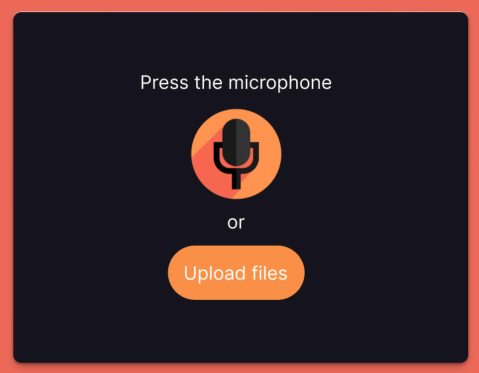 1. Press the microphone